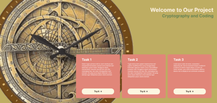 cryptography and coding web app